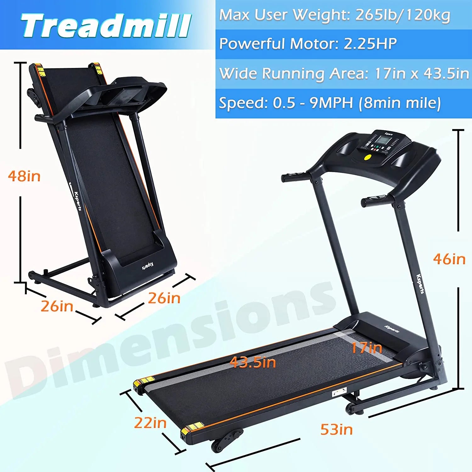 Multi-Functional Treadmill Cardio Strength Training Workout Set