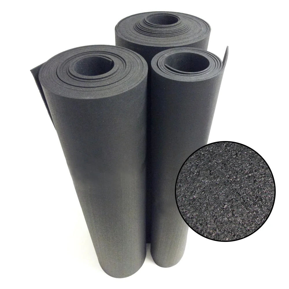 "Recycled Flooring" - 1/4 In. X 4 Ft. X 2 Ft. - Black Rubber Mats